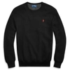 Ralph Lauren Cotton Crewneck Sweater In Black