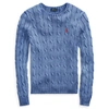 Polo Ralph Lauren Cable-knit Cotton Sweater In Maidstone Blue
