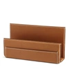 Polo Ralph Lauren Brennan Leather Letter Rack In Saddle
