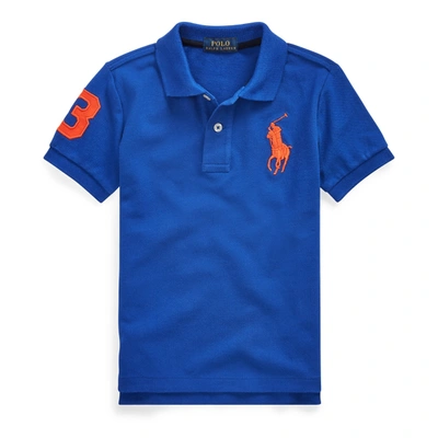 Polo Ralph Lauren Kids' Cotton Mesh Polo Shirt In Rugby Royal