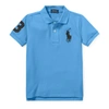 Polo Ralph Lauren Kids' Cotton Mesh Polo Shirt In Harbor Island Blue