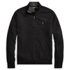 Polo Ralph Lauren Luxury Jersey Quarter-zip Pullover In Polo Black