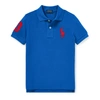 Polo Ralph Lauren Kids' Cotton Mesh Polo Shirt In Blue Saturn