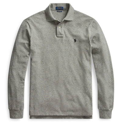 Polo Ralph Lauren Classic Fit Long-sleeve Polo In Grey Heather