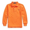 Polo Ralph Lauren Kids' Cotton Mesh Polo Shirt In Bright Signal Orange