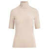 Ralph Lauren Jersey Turtleneck Top In Pasadena Blush