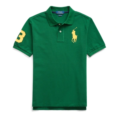 Polo Ralph Lauren Cotton Mesh Polo Shirt In New Forest
