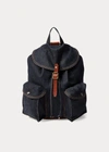 Double Rl Denim Rucksack In True Indigo