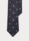 Polo Ralph Lauren Skull-and-crossbones Repp Tie In Navy/white