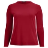 Polo Ralph Lauren Stretch Long-sleeve Tee In Dark Raspberry