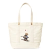 Polo Ralph Lauren Canvas Medium Polo Bear Tote In White