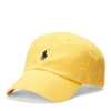 Ralph Lauren Cotton Chino Baseball Cap In Chrome Yellow