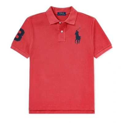 Polo Ralph Lauren Cotton Mesh Polo Shirt In Nantucket Red