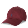 Polo Ralph Lauren Cotton Chino Baseball Cap In Classic Wine