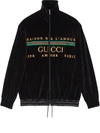 GUCCI GUCCI OVERSIZE EMBROIDERED CHENILLE JACKET