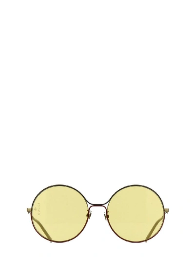 Gucci Eyewear Round Frame Sunglasses In Multi