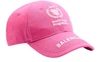 Balenciaga Embroidered Logo Baseball Hat In Pink