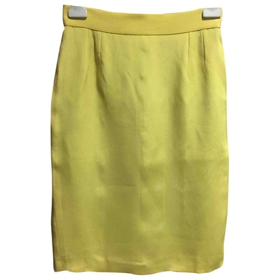 Pre-owned Dior Yellow Skirt