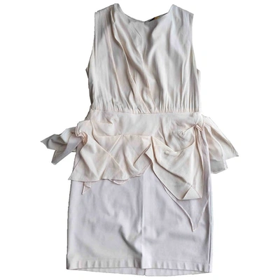 Pre-owned Alice And Olivia Beige Silk Dress