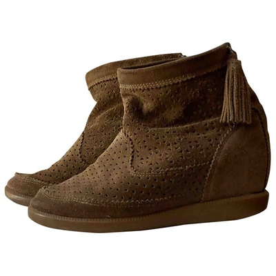 Pre-owned Isabel Marant Basley Brown Suede Ankle Boots