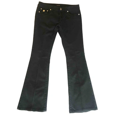 Pre-owned Roberto Cavalli Black Cotton - Elasthane Jeans