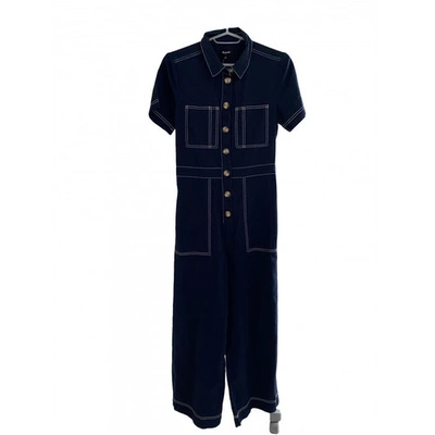 Pre-owned Madewell Navy Cotton Jumpsuit