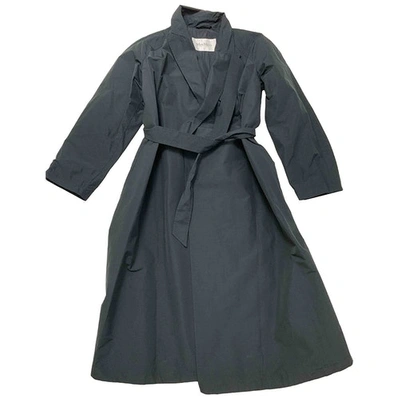 Pre-owned Max Mara Navy Trench Coat