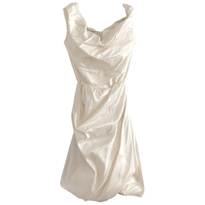 Pre-owned Vivienne Westwood White Silk Dress