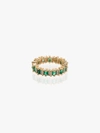 SUZANNE KALAN 18K YELLOW GOLD EMERALD DIAMOND RING,BAR617YG14849788