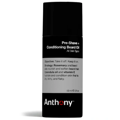 Anthony Pre-shave Conditioning Beard Oil, 59ml In White