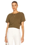 Nili Lotan Brady Tee In Army Green