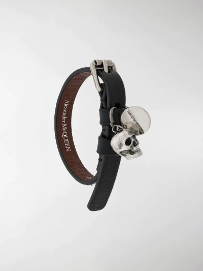 Alexander Mcqueen Skull Bracelet In Black