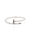 MAD PARIS CUSTOMISED CARTIER JUSTE UN CLOU 18KT WHITE GOLD BRACELET