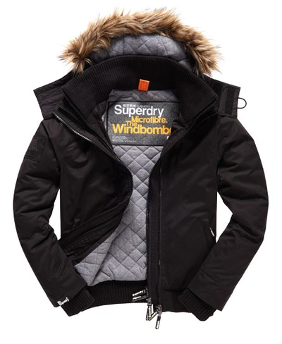 The fur hooded windbomber clearance