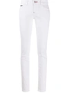 Philipp Plein Skinny Jeans In White