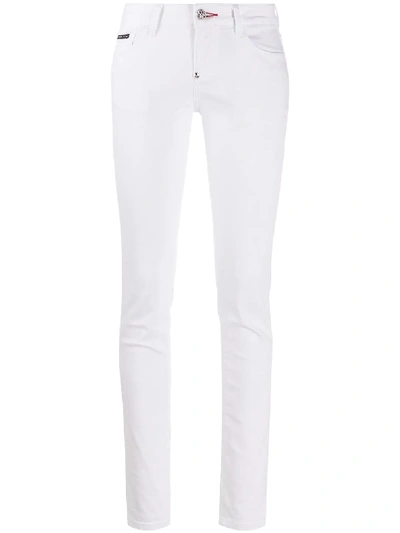 Philipp Plein Skinny Jeans In White