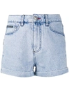 Philipp Plein Denim Shorts In Blue