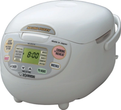 Zojirushi Ns-zcc10wz Neuro Fuzzy 5.5-cup Rice Cooker & Warmer In White