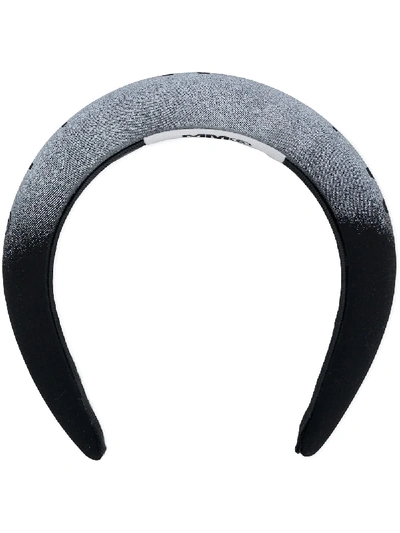 Mm6 Maison Margiela Logo-print Headband In Black