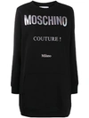 MOSCHINO COUTURE LOGO SWEATSHIRT DRESS