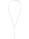 Dsquared2 Rosary Bead Necklace In Metallic