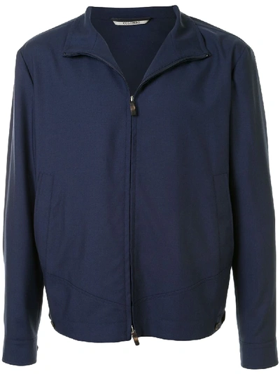 Colombo Stand-up Light Jacket In Blue
