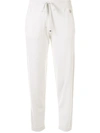 COLOMBO LOGO-PLAQUE CROPPED TRACK PANTS