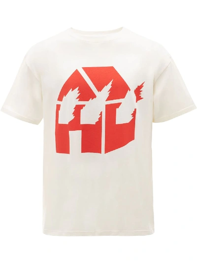 Jw Anderson X David Wojnarowicz Burning House T-shirt In White