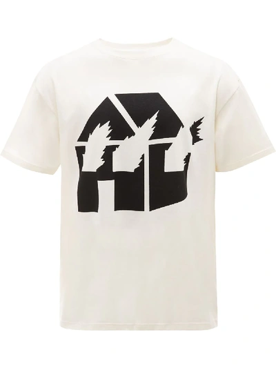 Jw Anderson Burning House Tee-shirt - Jwa X David Wojnarowicz In White