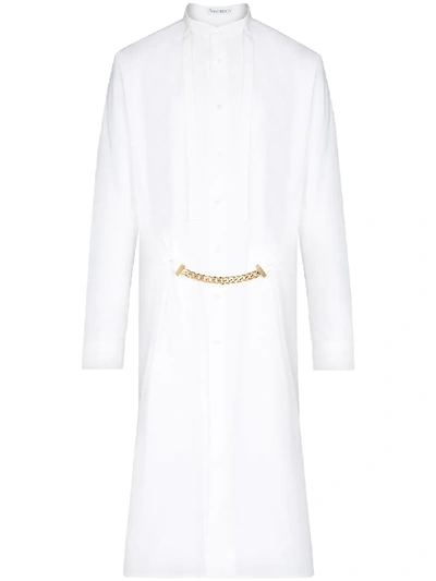 Jw Anderson Chain-detail Tunic Shirt In White