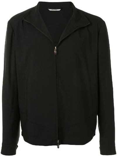Colombo Stand-up Collar Lightweight Jacket In Black