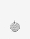 MONICA VINADER MONICA VINADER WOMENS SILVER ZIGGY HAMMERED STERLING SILVER PENDANT CHARM,30487154