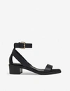 WHISTLES CAMPBELL BLOCK-HEEL LEATHER SANDALS,R03631853