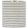 TEKLA OFF-WHITE & GREEN ORGANIC STRIPED TOWEL